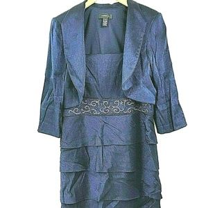 R&M Richards Purple Tiered Formal Dress Suit 14